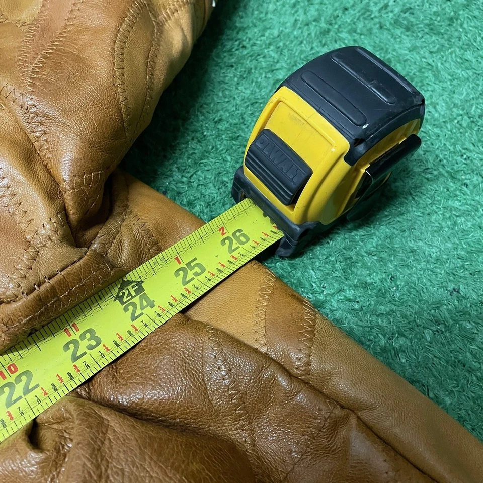 Chaqueta de cuero marrón vintage Y2K años 90 Legacy Patch Work talla: XXL Foto 4 de 4