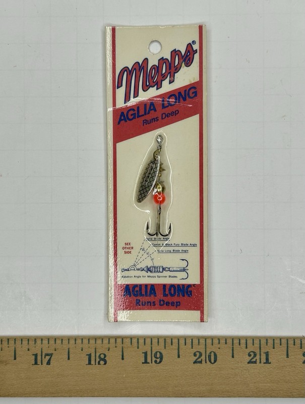 Vtg Mepps Aglia Long Runs Deep Inline Spinner Bait Fishing Lure NOS