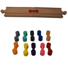 10 X Wooden Train Track Dogbone Connectors (Brio / IKEA / BigJigs compatible)