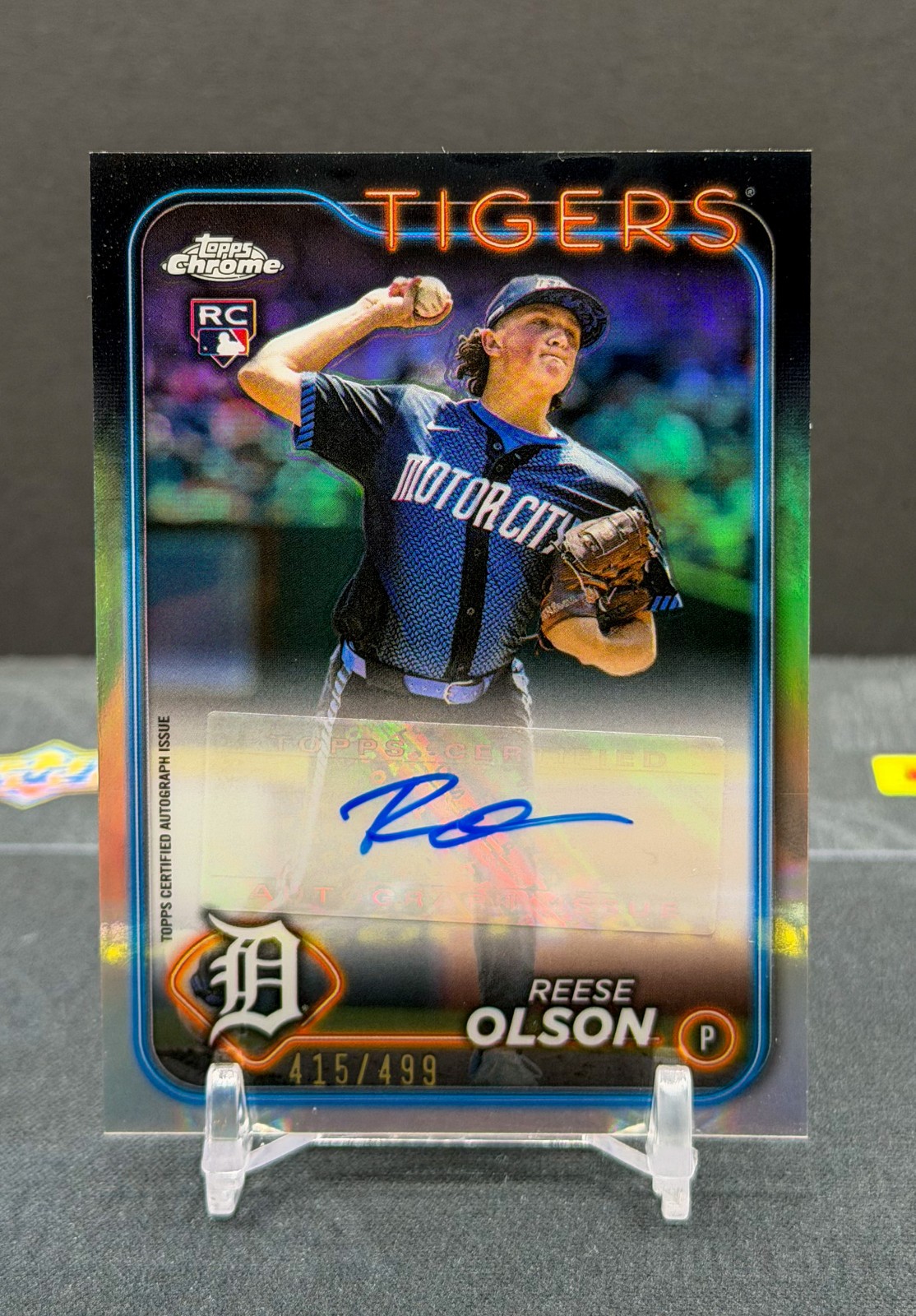 2024 Topps Chrome - Rookie Autographs Reese Olson #RA-RO Refractor /499