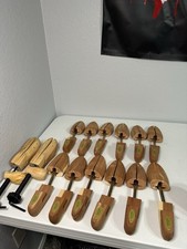 lot of 14 sets of cedar boot trees forms