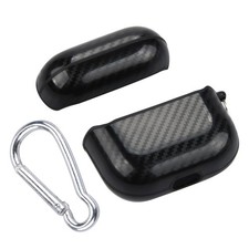 Black Earphone Protective Case Cover w/ Buckle For AirPods 4th Gen 2024 uu