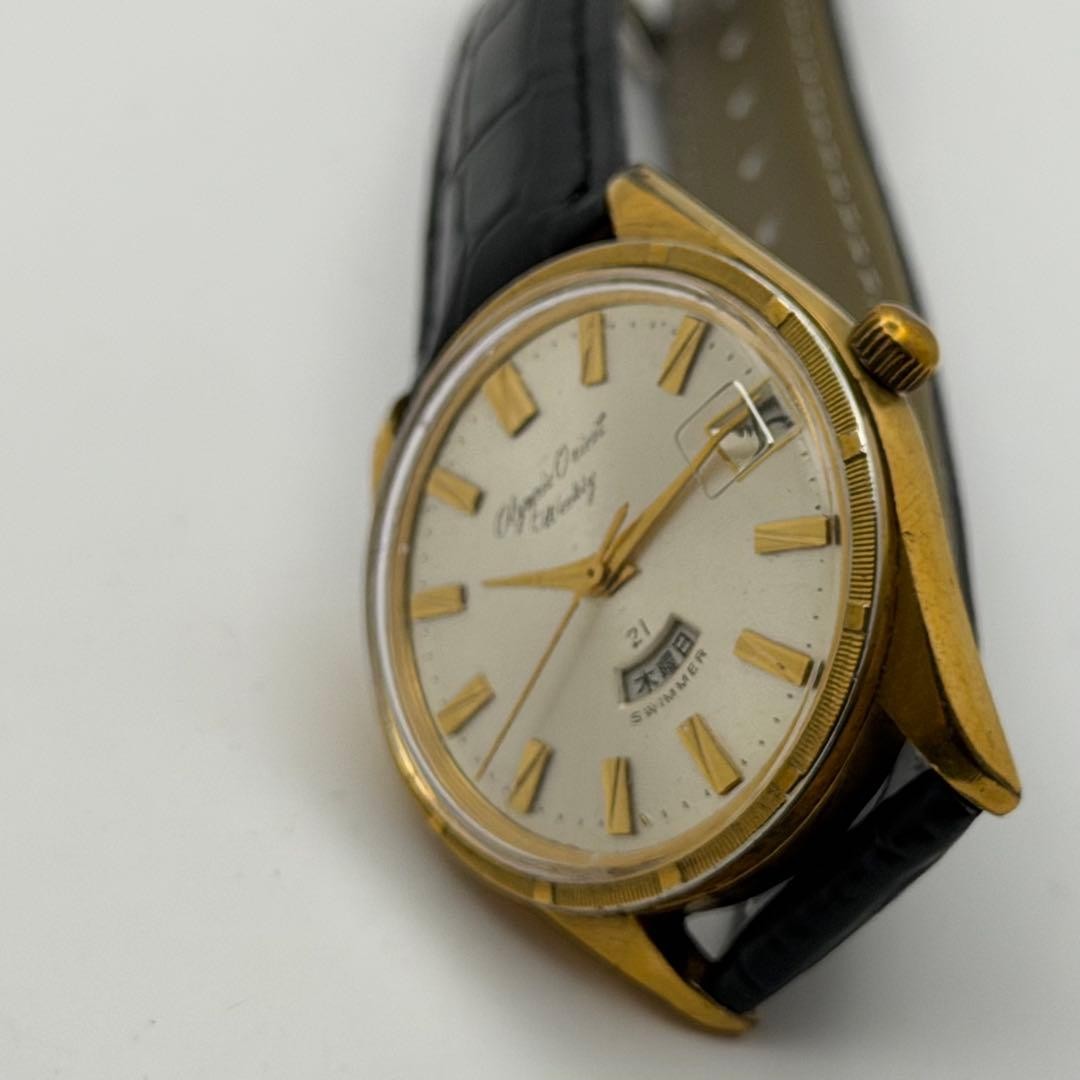 Orient Gold Weekly White Date Watch Overhauled Ru… - image 7
