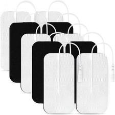 SM Electrodes 10PCS TENS Unit Replacement Pads 2X4, Reusable Electrode Pads, Com