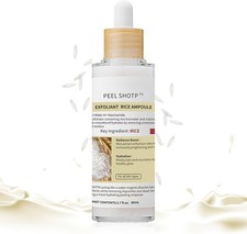 Rice Exfoliating Gel, Peel Shot Glow Rice Exfoliating Ampoule, Deep Cleansing F
