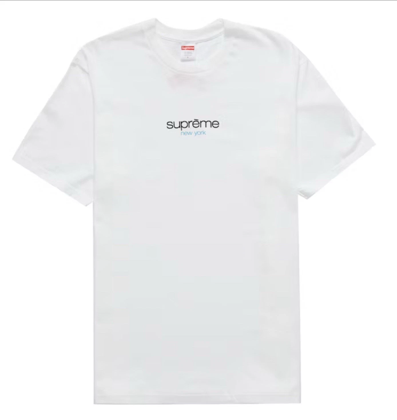 NEUF T shirt Supreme Classic Logo BLANC XL Printemps/Été 2022