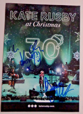 KATE RUSBY AND DAMIEN O'KANE AUTOGRAPHED 8 X 6 TOUR FLYER.