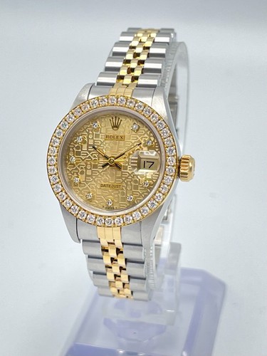 Rolex Datejust 26mm 69173 Jubilee Diamond Dial Diamond Bezel Two Tone Papers - Bild 3 von 13