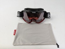 Bolle Ski Snowboard Goggles Black Frames Rose Red Lens Unisex Adults