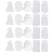  20 Pcs Embossed Bookmark Material Bag Student Dried Flower Bookmarks Bottle