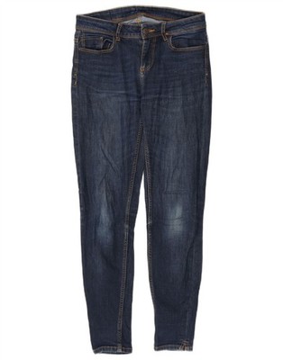 Zara Damen Z1975 Skinny Jeans EU 36 XS W26 L27 Navy Blau Baumwolle BO02