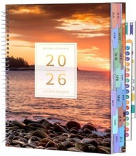 2026 planner Weekly and Monthly Jan 2026-Dec 2026 Hardcover 2026 Sunset Tide
