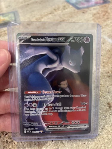 Pokémon TCG : Ascended Heroes Team Rockets Mewtwo EX 281/217 Secret Rare NM/Mint
