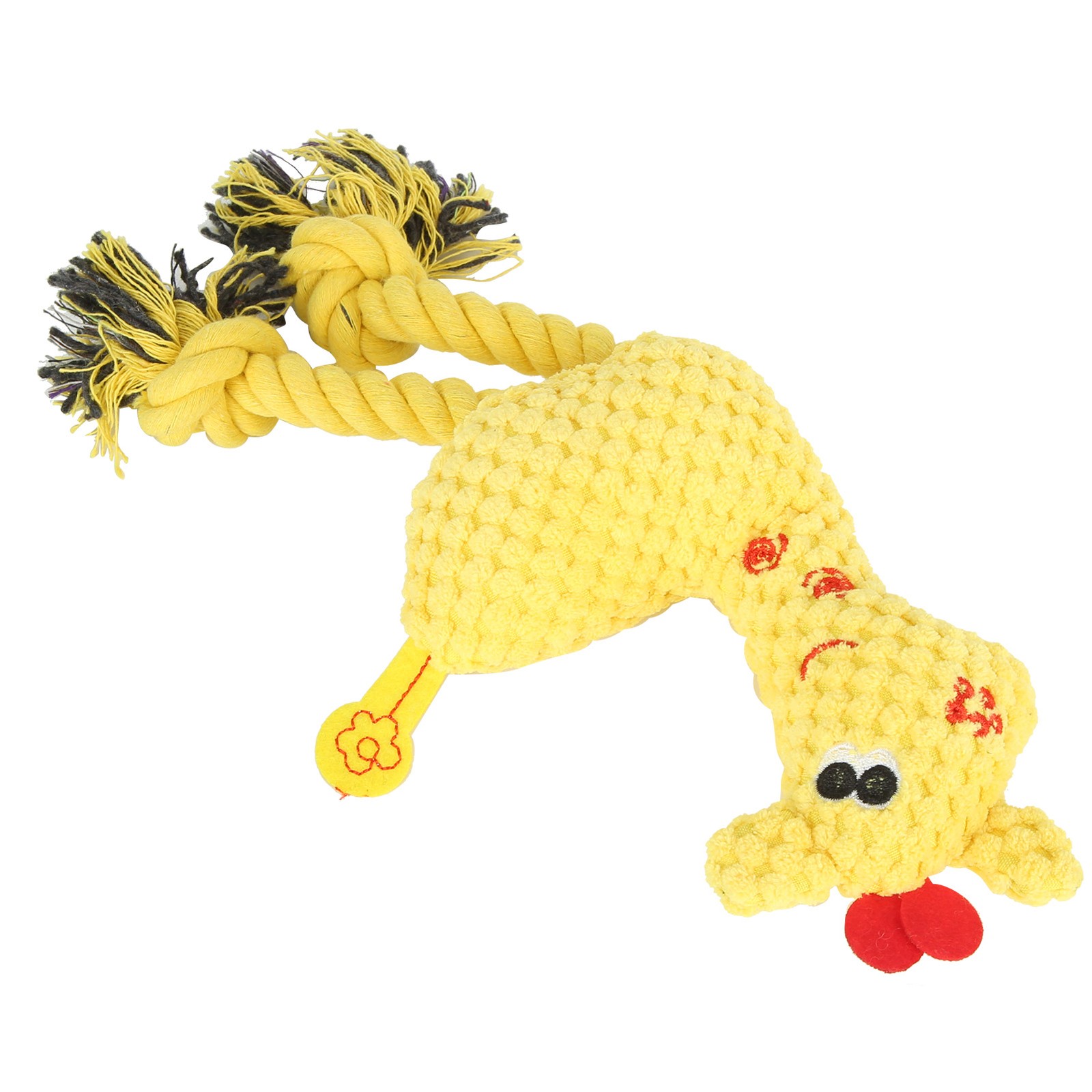 Squeaky Puppy Chew Toy Pet Dog Plush Teeth Molar Cleaning Bite Toy Pet Supplies
