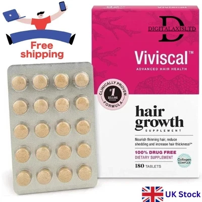 Viviscal Maximum Strength Women’s Hair Supplement 180 Tablets (3‑Month Supply)