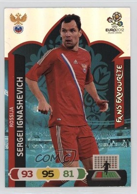 2012 Panini Adrenalyn XL UEFA Euro 2012 Fans' Favourite Sergei Ignashevich 0jf5