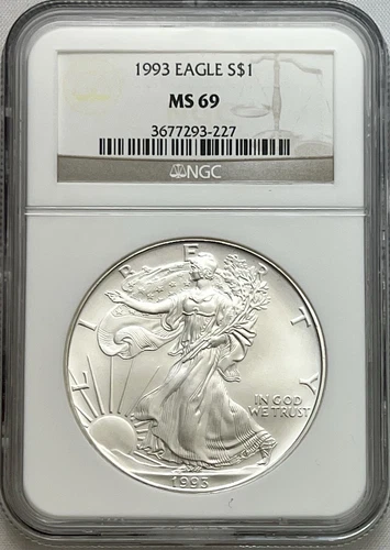 1993 NGC MS69 Silver Eagle