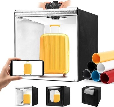 Photo Light Box, Portable 12/16/20/24/32 Inch Photo Studio Light Box,
