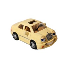Vintage 1998 The Chevron Cars Yellow Leslie LX Techron Toy Car # 10 Collectible
