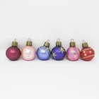 Lot of 6 Vintage Neiman Marcus Mini Hand Blown Glass Ornaments ~ Czech ~ 1-1/4"