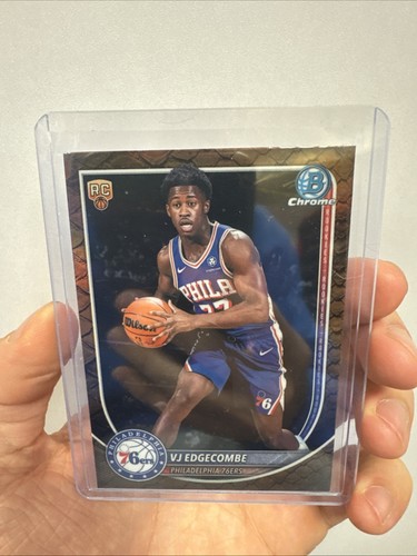 VJ Edgecombe 2025-26 Topps Chrome Bowman Reptilian RC #BCV-3 - 76ers