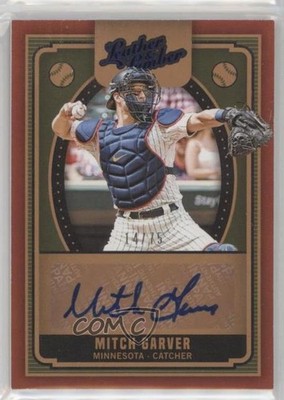 2019 Panini Leather & Lumber Blue 14/75 Mitch Garver #AU-MI Auto 7qg
