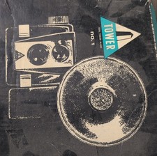 Tower No. 1 Vintage Box Camera Black with Flash Attachment Made in USA