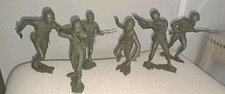 America Soldiers 6 Inch Vintage 1963 Lot Of 6 Marx