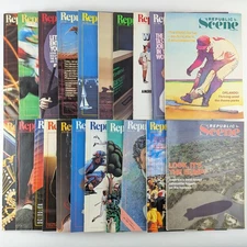 Republic Airlines In-Flight Magazine 1980 to 1983, 21 Issues of Republic Scene