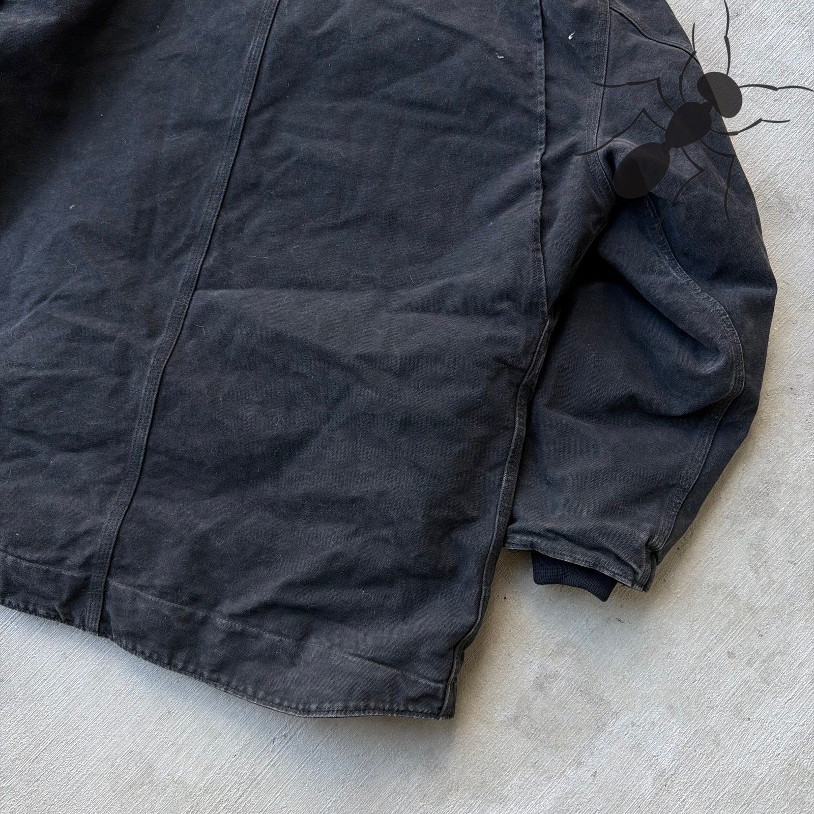 Carhartt C61 black chore work wear jacket thumbnail 8