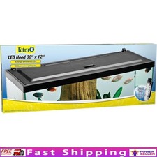 LED Aquarium Hood W/ Energy Efficient Lighting Filter Compatible Low Profile New
