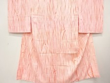 7662989: JAPANESE KIMONO / ANTIQUE JUBAN / SILK / ITAJIME SHIBORI