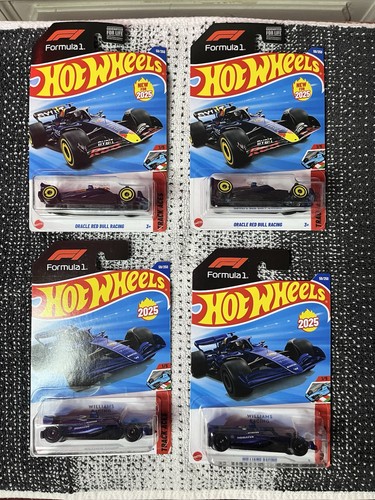 Lot De 5 Voitures Hot Wheels Formula 1 échelle 1:64 - Modèles McLaren, Multicolore, Boîte Non Ouverte