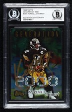 BAS 1998 Topps Generation 2000 Kordell Stewart #GE6 BGS Authentic Auto 3c7