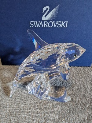   Swarovski Kristall Orca Killer Wal Killer Whale Orka TOP Zustand OVP 622939