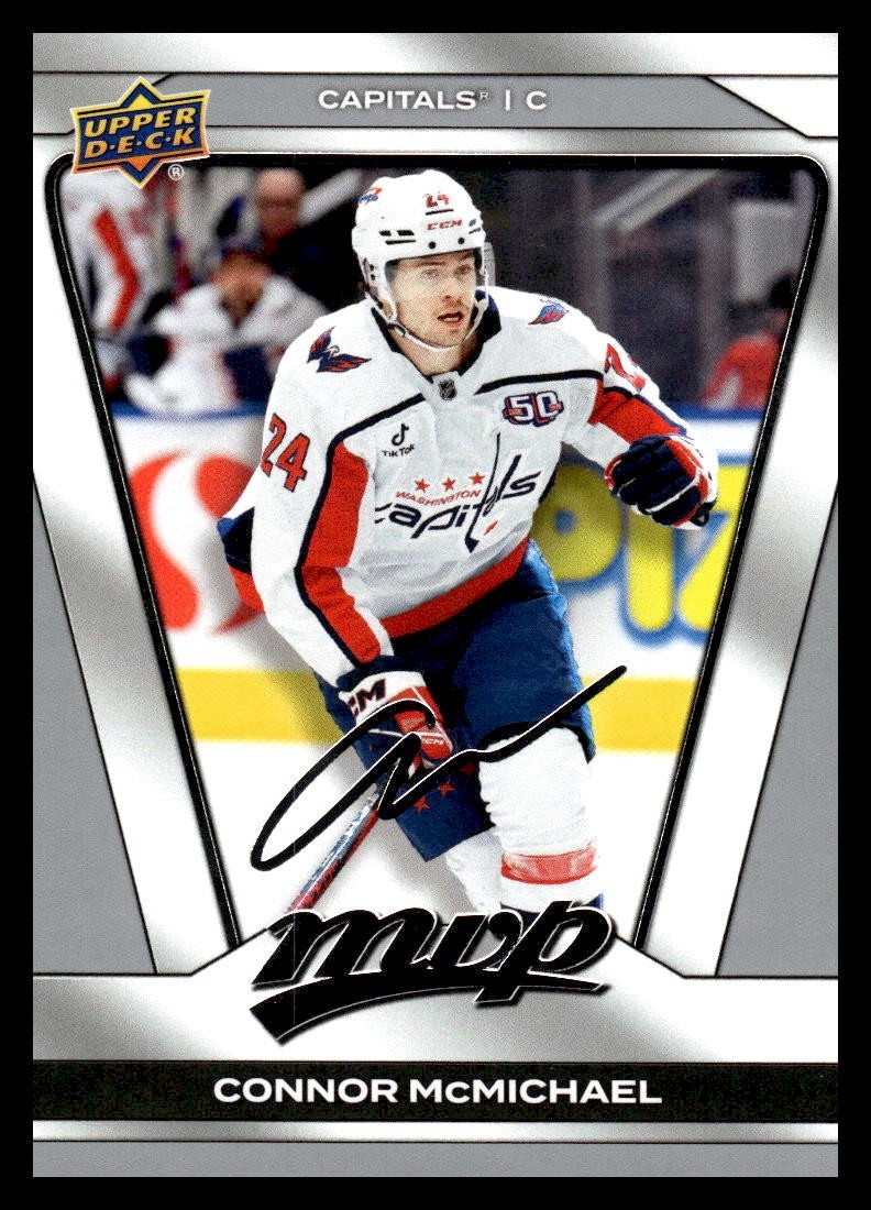 2025-26 UD MVP Silver Script 99 Connor McMichael - Washington Capitals