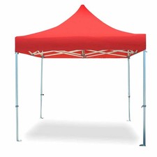 Tenda 10x10 Tettoia Rossa per Eventi Cortile Carnevale Festa Pop Up Festival Gazebo