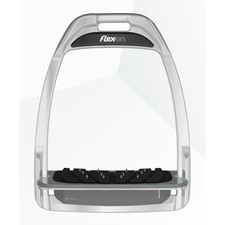 Flex-On Hunter flache Ultra-Grip Steigb&uuml;gel silber/silber/grau