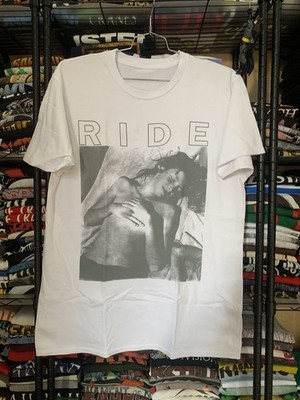 Rare 2000 RIDE Band Leave Them All Behind White Short Sleeve T shirt NH24645