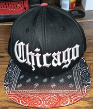 Top Pro Chicago Trucker Snapback Paisley Baseball Cap Men Adjustable 90's