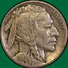 1917 Buffalo Nickel Choice Very Fine VF+ Coin #36226