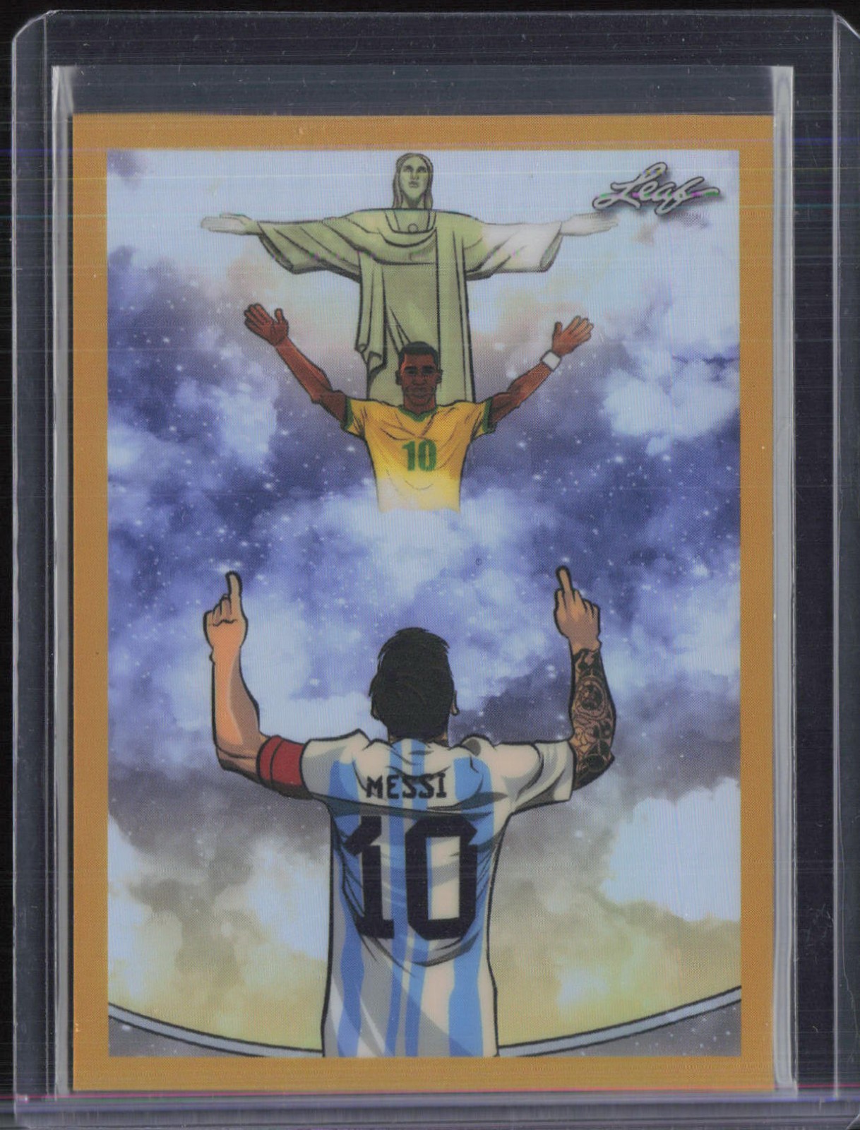 2026 Leaf Metallic Imaginations Prismatic Gold #MI13 Lionel Messi 41/99