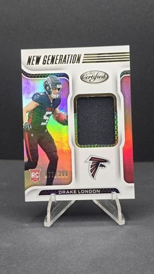 2022 Panini Certified - New Generation Jerseys Drake London #NGJ-DL /399 RC 