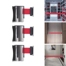 Retractable barrier belt, telescopic belt, crowd control barrier, cue fence