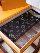 LOUIS VUITTON SCARF BLACK SILK 100 AUTHETNIC LARGE PONCHO CLASSIC SQUARE SHAWL