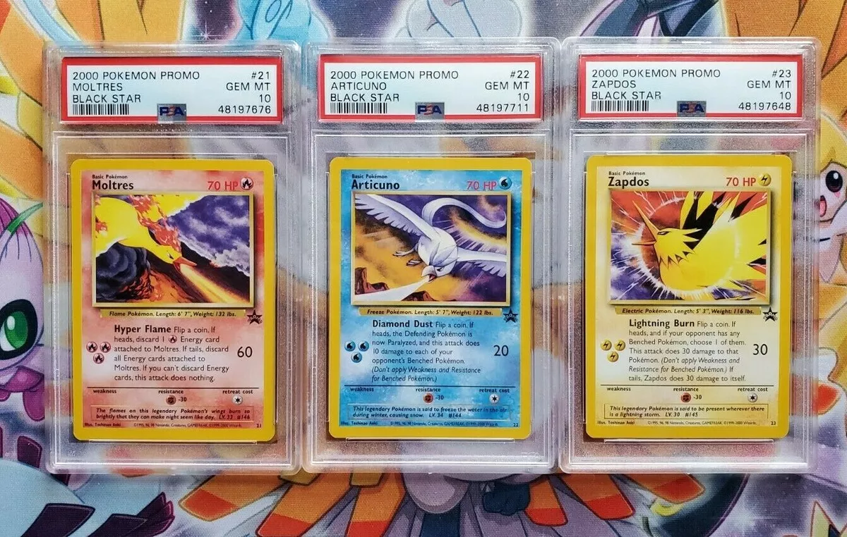 2000 Pokemon Black Star Promo Aoki Error PSA GEM MT 10-Graded Collection (3  Different) - Includes Articuno, Zapdos, Moltres on Goldin Auctions