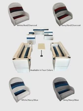 Horizon Manufacturing Premium Pontoon Furniture Set 19 PC Premium 016