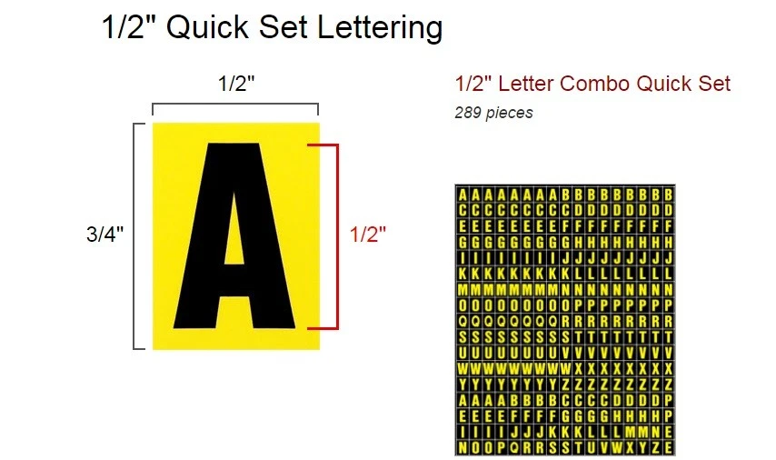 Pega en letras de vinilo, números, autoadhesivo 1/2 pulgada SOLO NÚMEROS PAQUETE COMBINADO Foto 2 de 2