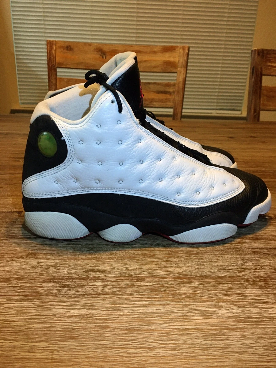 jordan 13 black and white