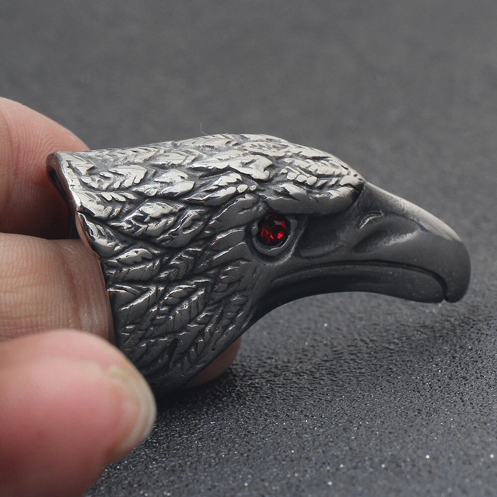 Eagle head shop ring